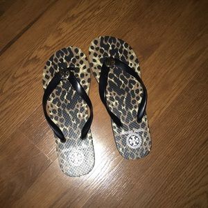 Tory Burch cheetah flip flops!